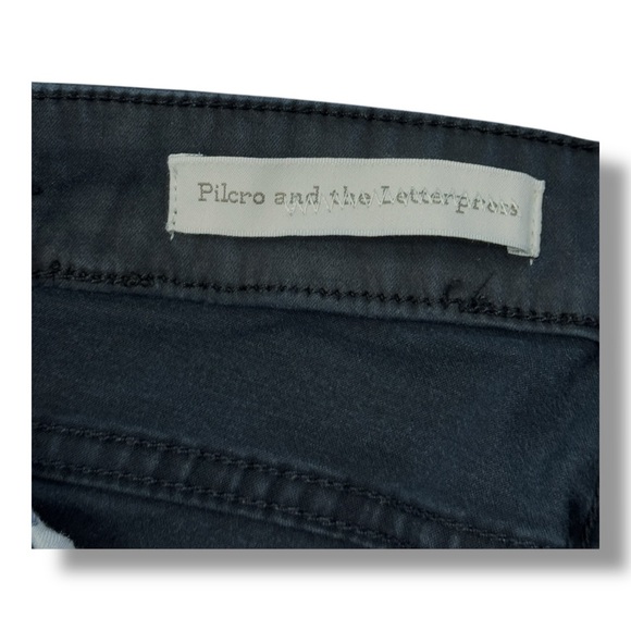 Pilcro And The Letterpress Black Pant Lace Up Ankle Pants Casual Women’s Size 27 - Picture 9 of 16